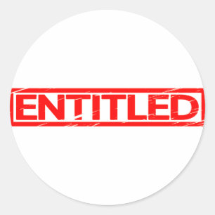Sticker Rond Timbre intitulé