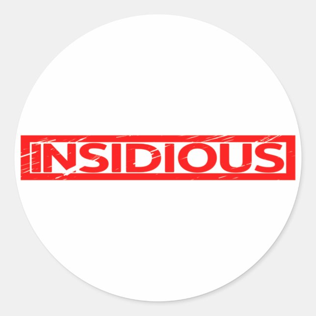 Sticker Rond Timbre invisible (Devant)