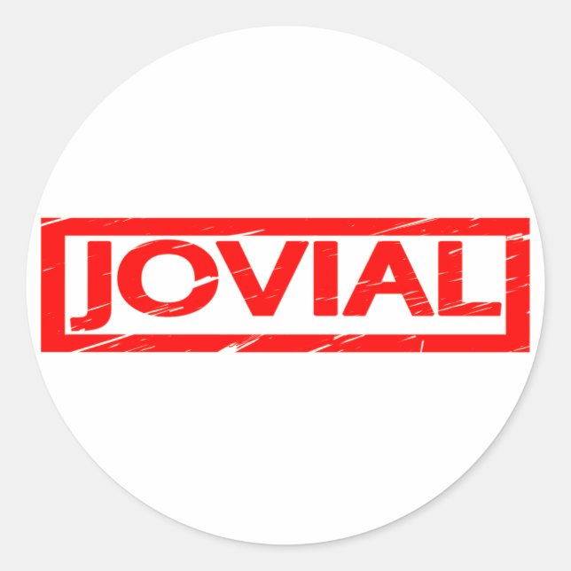 Sticker Rond Timbre jovial (Devant)