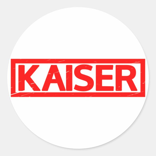 Sticker Rond Timbre Kaiser (Devant)