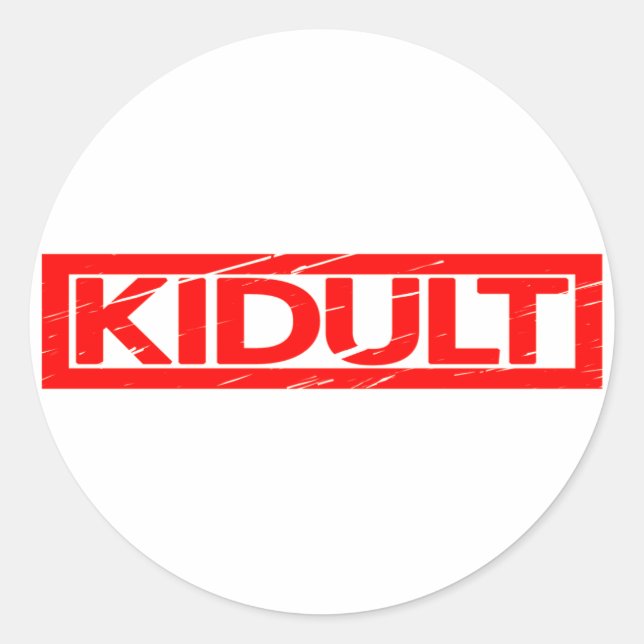 Sticker Rond Timbre Kidult (Devant)