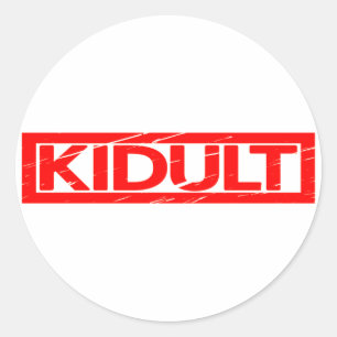 Sticker Rond Timbre Kidult