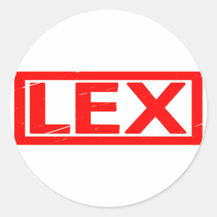 Sticker Rond Timbre Lex