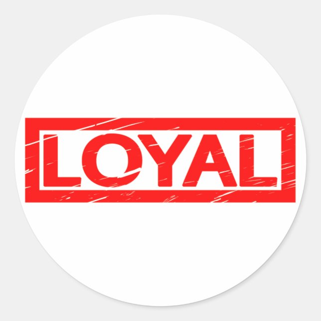Sticker Rond Timbre Loyal (Devant)