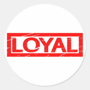 Sticker Rond Timbre Loyal
