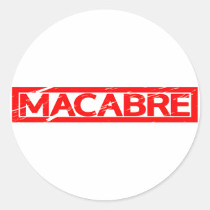 Sticker Rond Timbre Macabre