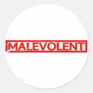 Sticker Rond Timbre malveillant