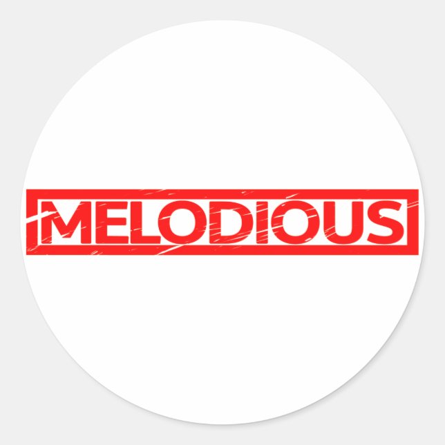 Sticker Rond Timbre mélodieux (Devant)