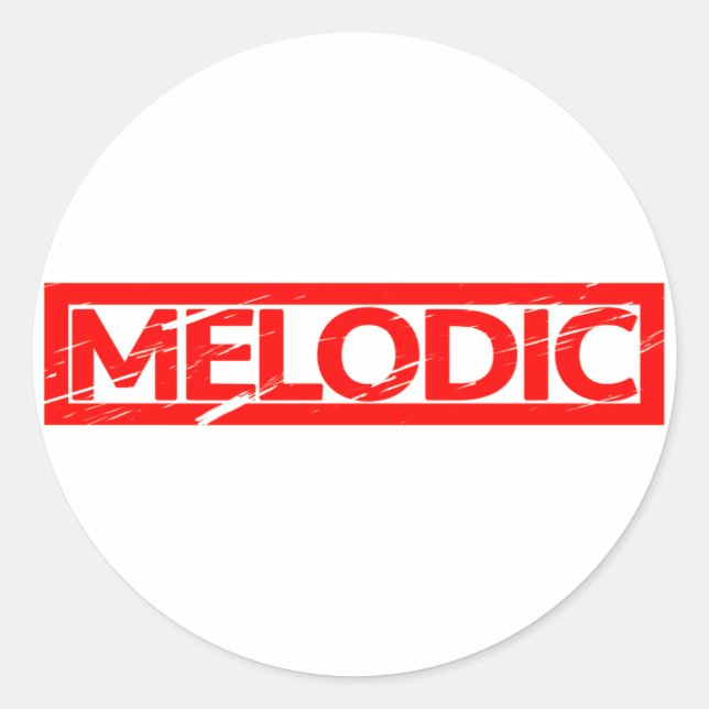 Sticker Rond Timbre mélodique (Devant)