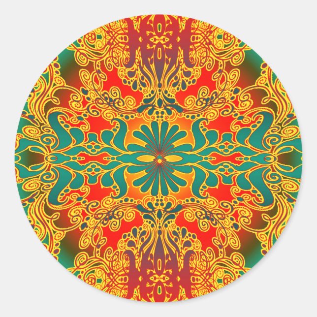 Sticker Rond timbre mental (Devant)