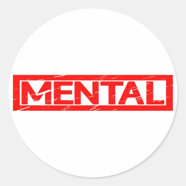 Sticker Rond Timbre mental (Devant)
