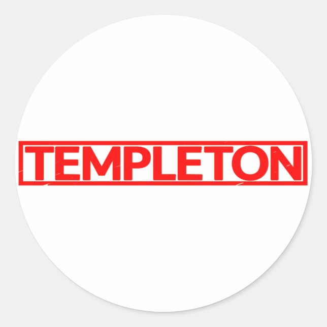 Sticker Rond Timbre modèle (Devant)