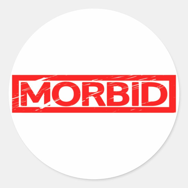 Sticker Rond Timbre morbide (Devant)