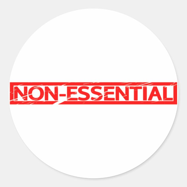 Sticker Rond Timbre non essentiel (Devant)