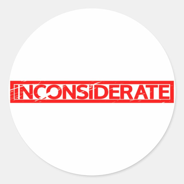 Sticker Rond Timbre non prévenant (Devant)