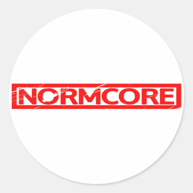 Sticker Rond Timbre Norcore (Devant)