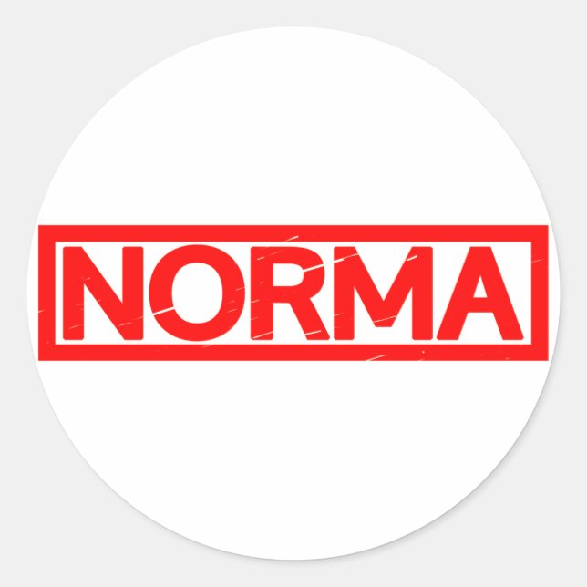 Sticker Rond Timbre Norma (Devant)