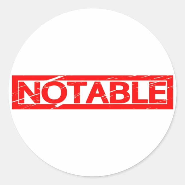 Sticker Rond Timbre Notable (Devant)