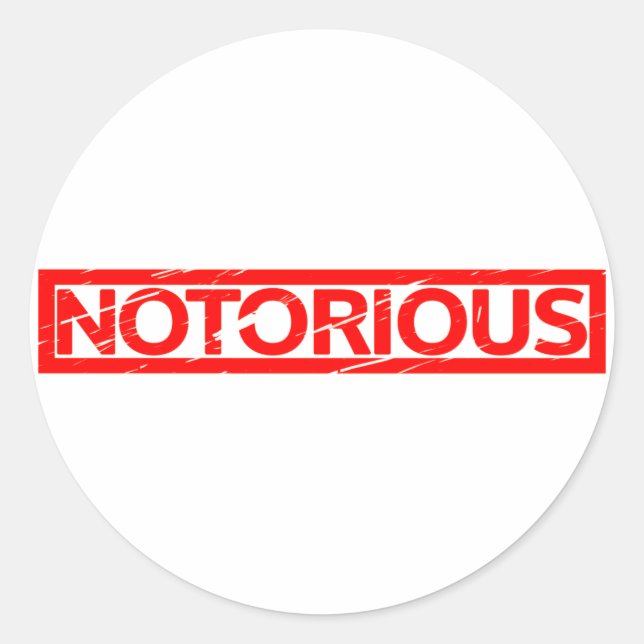 Sticker Rond Timbre notoire (Devant)