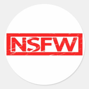 Sticker Rond Timbre NSFW