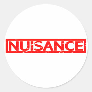 Sticker Rond Timbre nuisant