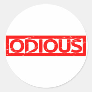 Sticker Rond Timbre Odieux