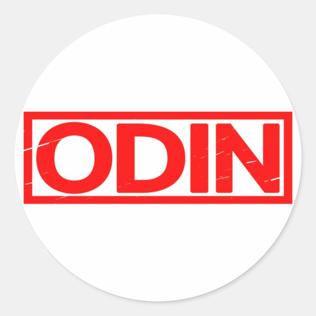 Sticker Rond Timbre Odin (Devant)