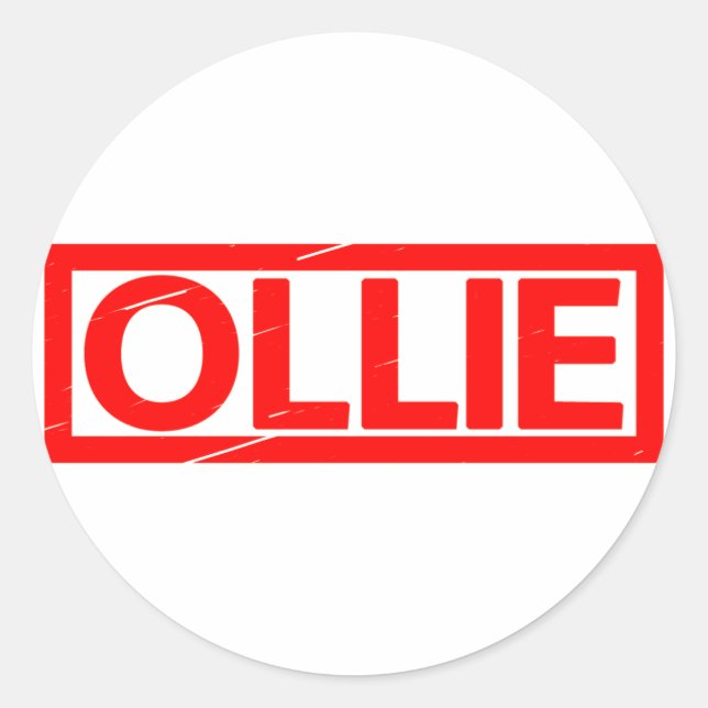 Sticker Rond Timbre Ollie (Devant)