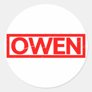 Sticker Rond Timbre Owen