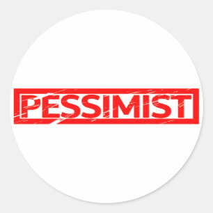 Sticker Rond Timbre pessimiste