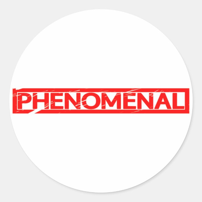 Sticker Rond Timbre phénoménal (Devant)