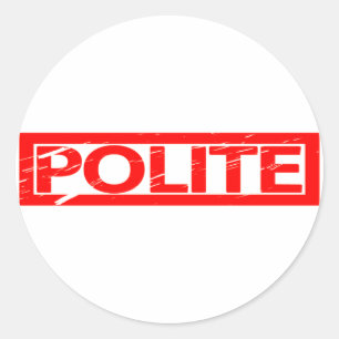 Sticker Rond Timbre poli