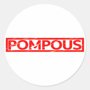 Sticker Rond Timbre Pompée