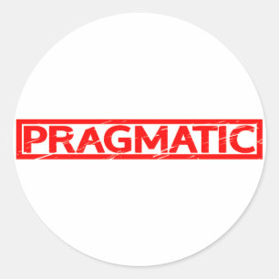 Sticker Rond Timbre Pragmatique