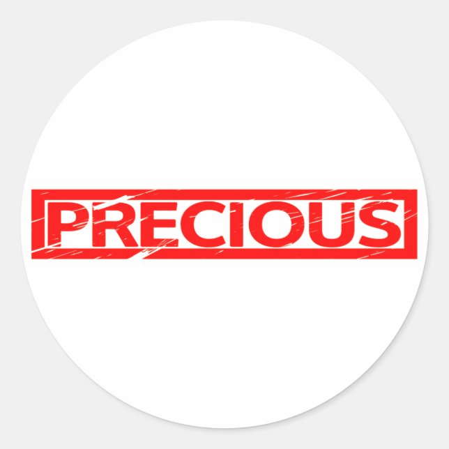 Sticker Rond Timbre précieux (Devant)