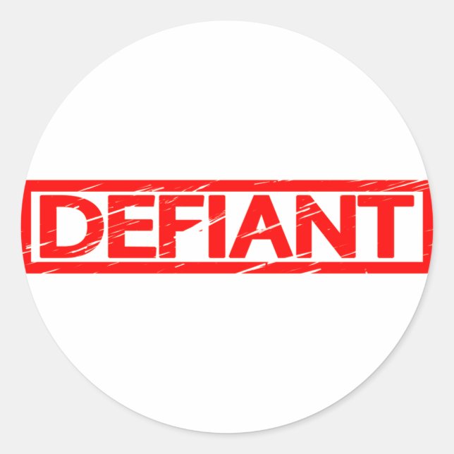 Sticker Rond Timbre provocateur (Devant)