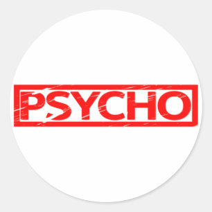 Sticker Rond Timbre Psycho
