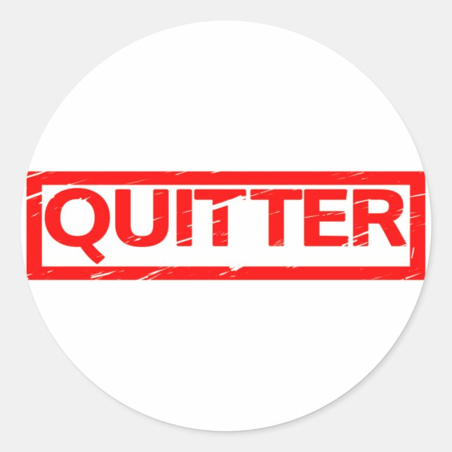 Sticker Rond Timbre Quitter (Devant)