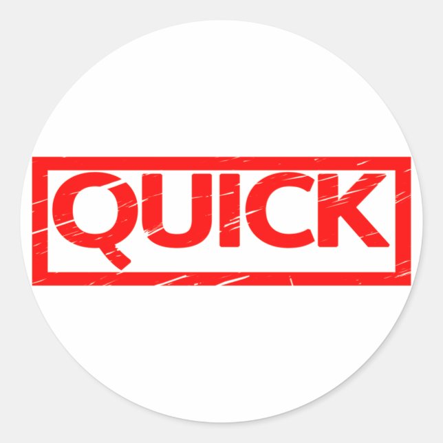 Sticker Rond Timbre rapide (Devant)