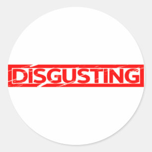 Sticker Rond Timbre répugnant