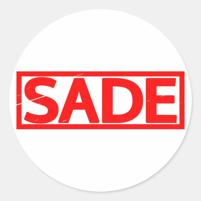 Sticker Rond Timbre Sade (Devant)