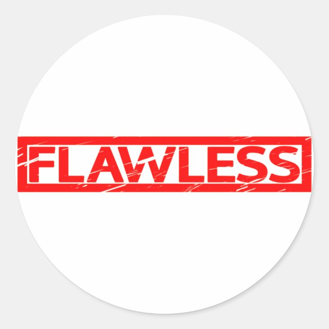 Sticker Rond Timbre sans défaut (Devant)