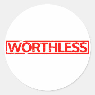 Sticker Rond Timbre sans valeur