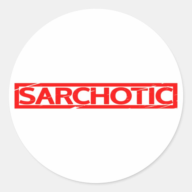 Sticker Rond Timbre Sarchotique (Devant)