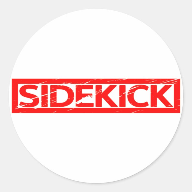 Sticker Rond Timbre Sidekick (Devant)
