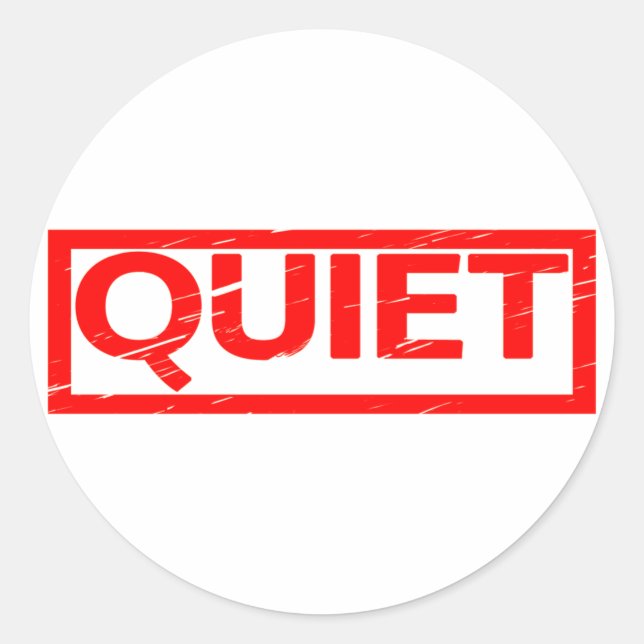 Sticker Rond Timbre silencieux (Devant)