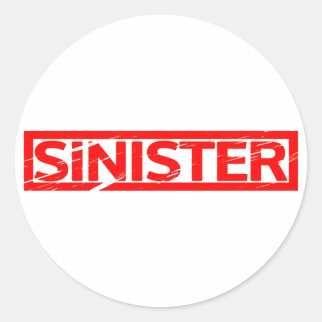 Sticker Rond Timbre sinistre (Devant)