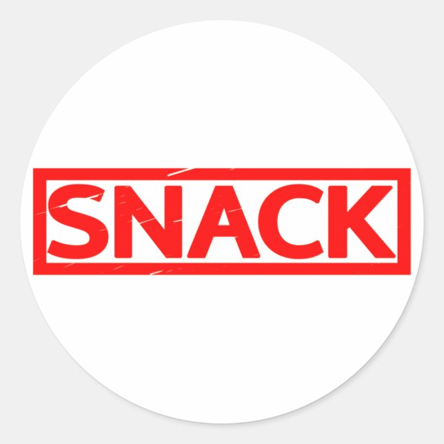 Sticker Rond Timbre Snack (Devant)