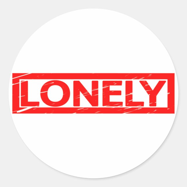 Sticker Rond Timbre solitaire (Devant)