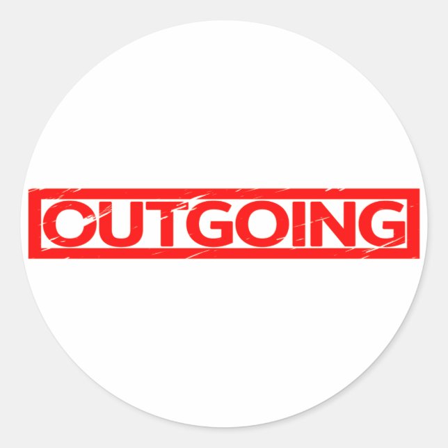 Sticker Rond Timbre sortant (Devant)